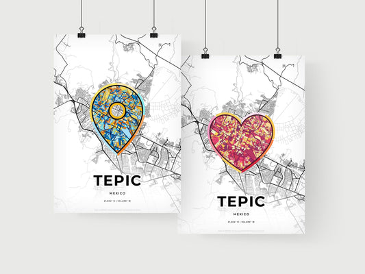 Tepic Mexico art print for couples