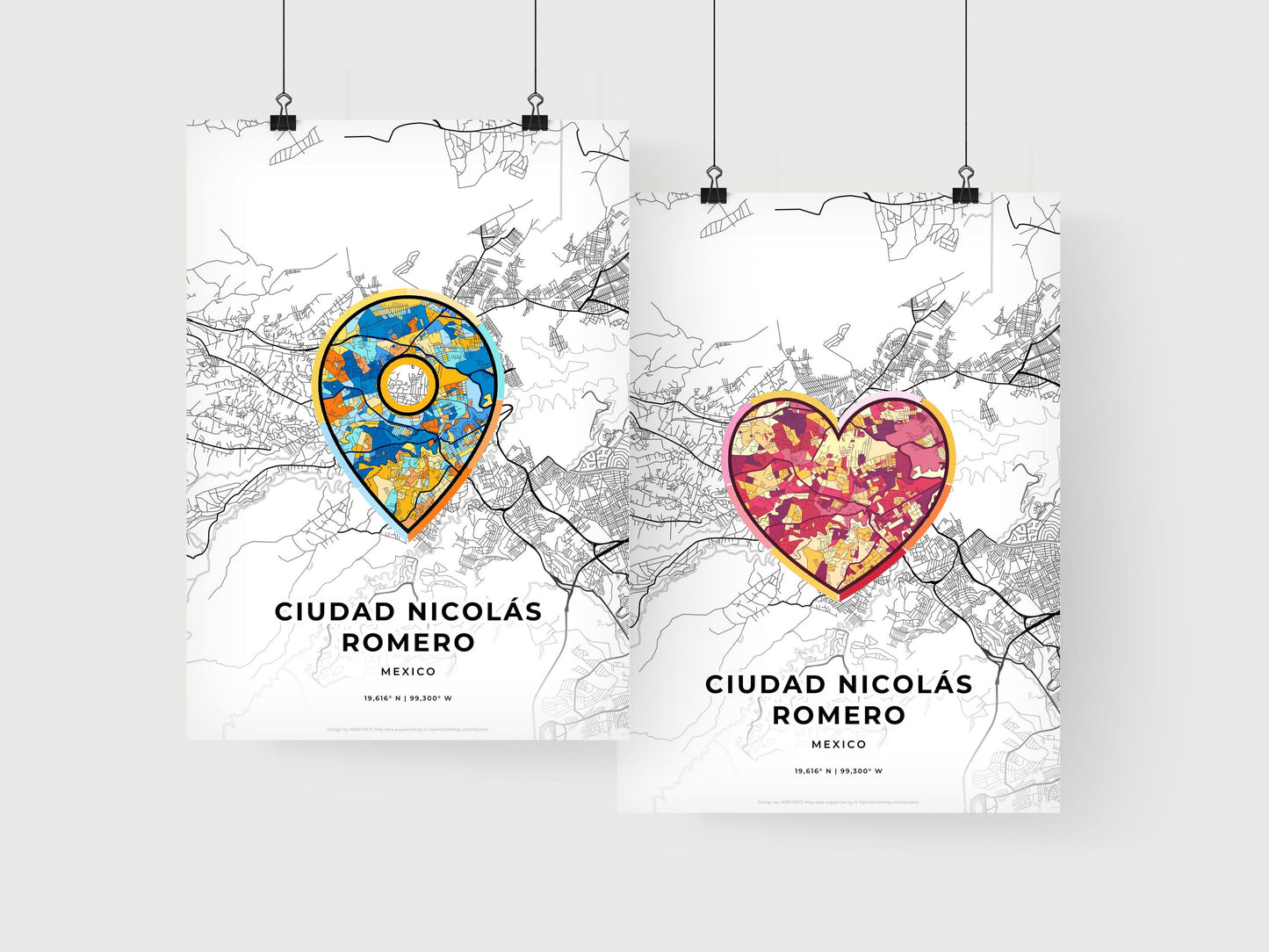 Ciudad Nicolás Romero Mexico art print for couples