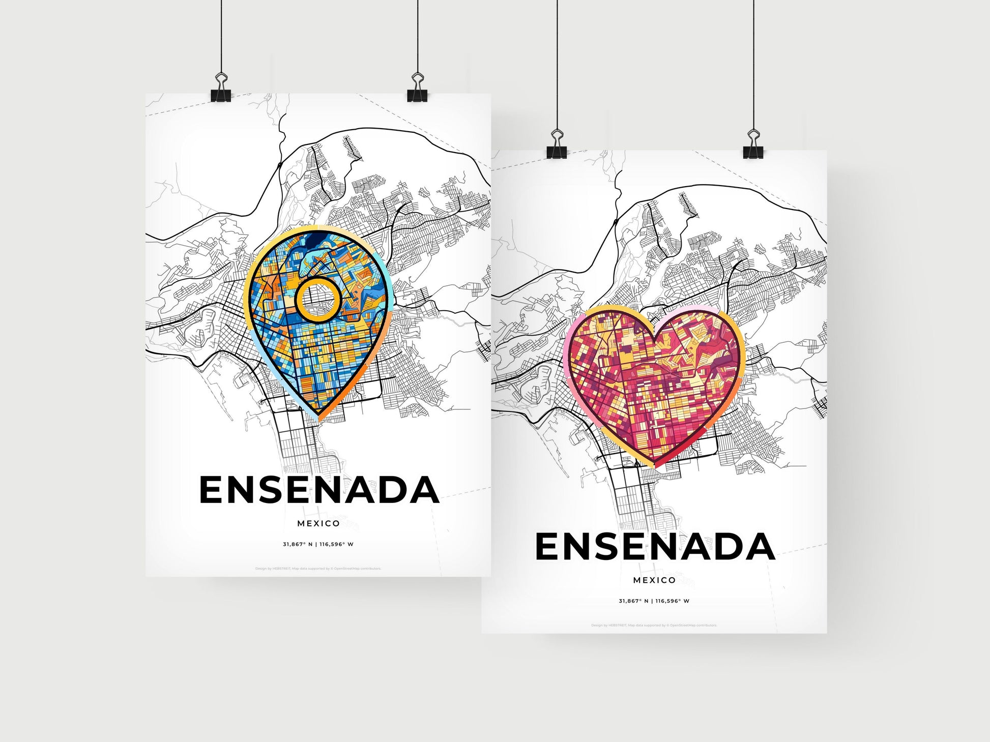 Ensenada Mexico art print for couples