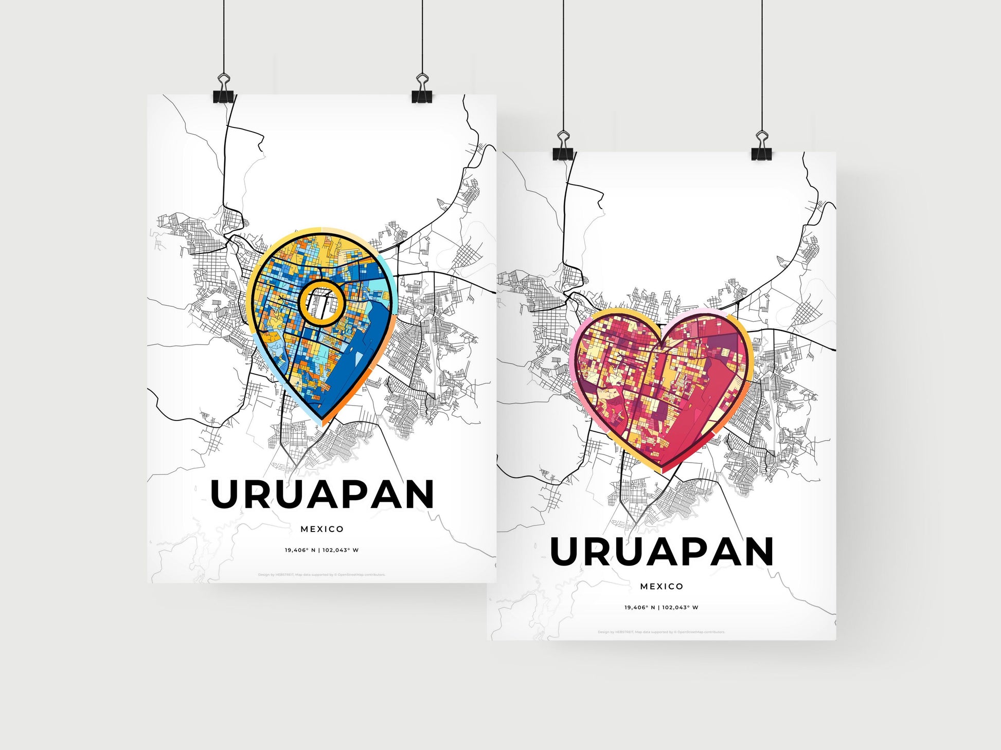 Uruapan Mexico art print for couples