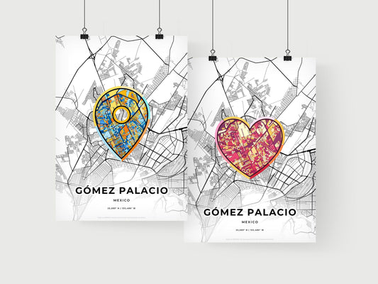 Gómez Palacio Mexico art print for couples