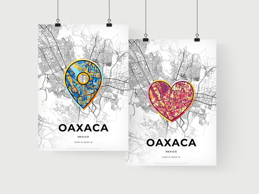 Oaxaca Mexico art print for couples