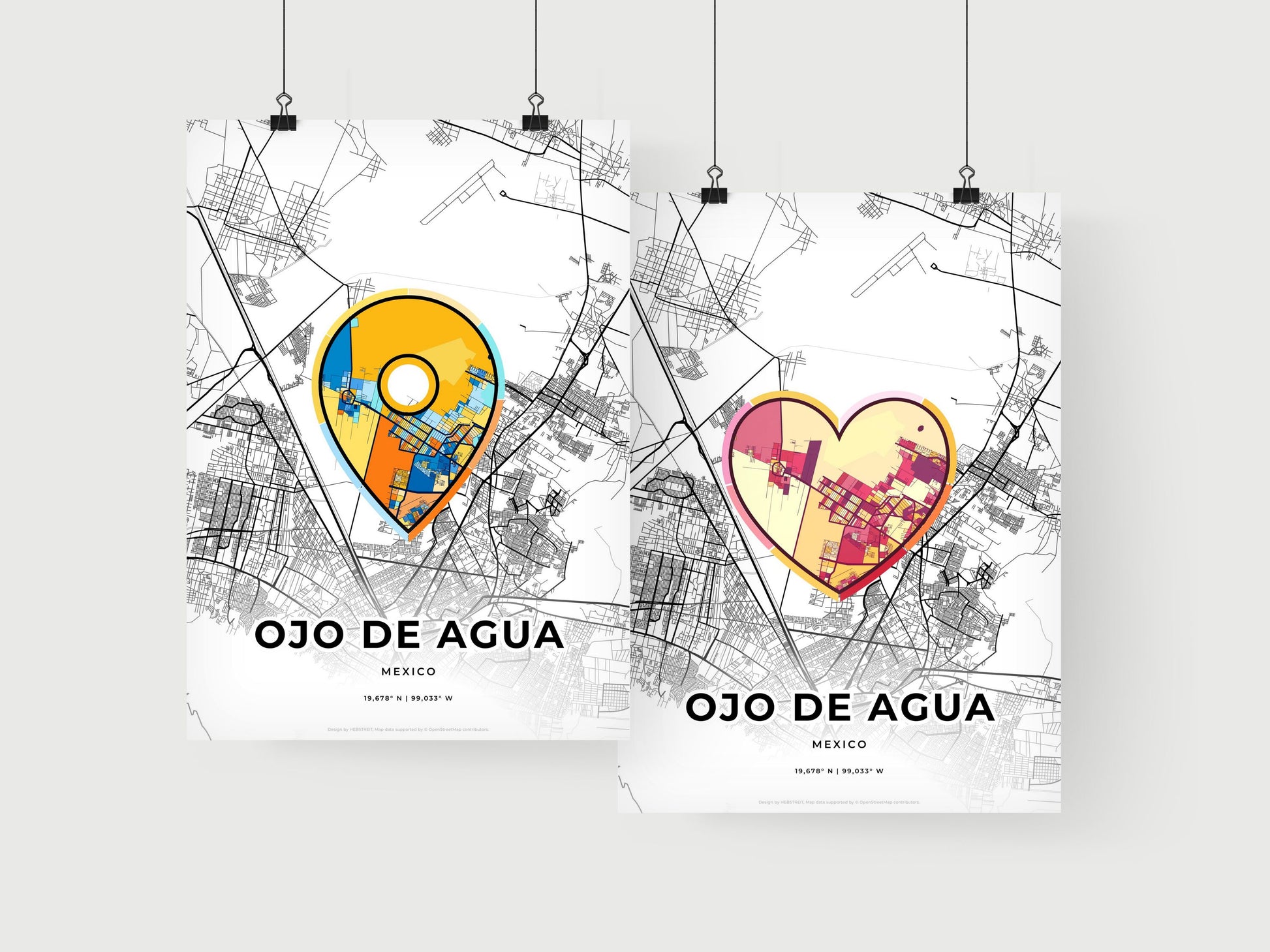Ojo De Agua Mexico art print for couples
