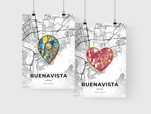 Buenavista Mexico art print for couples