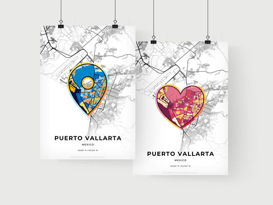 Puerto Vallarta Mexico art print for couples
