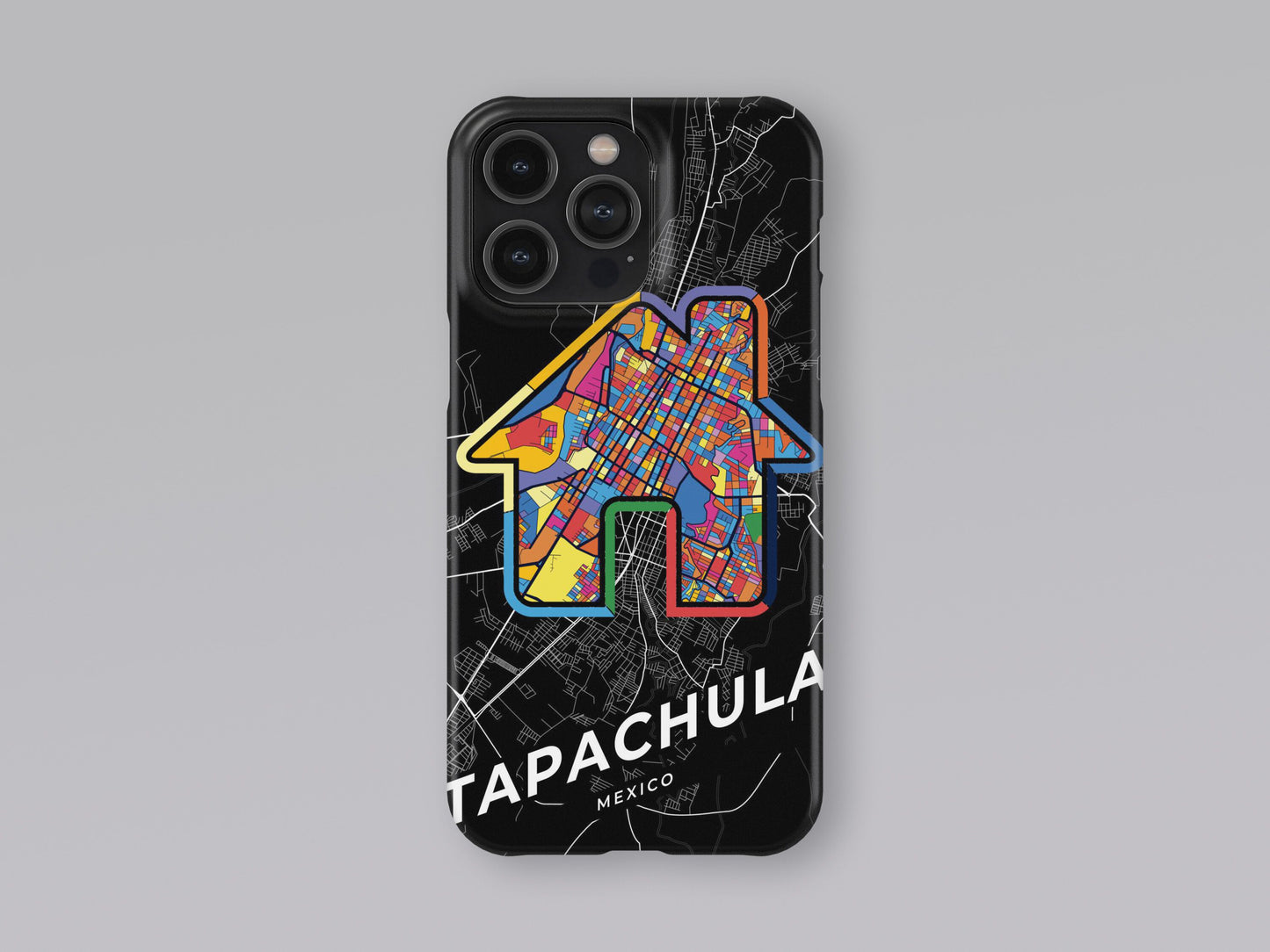 Tapachula Mexico slim phone case with colorful icon 3