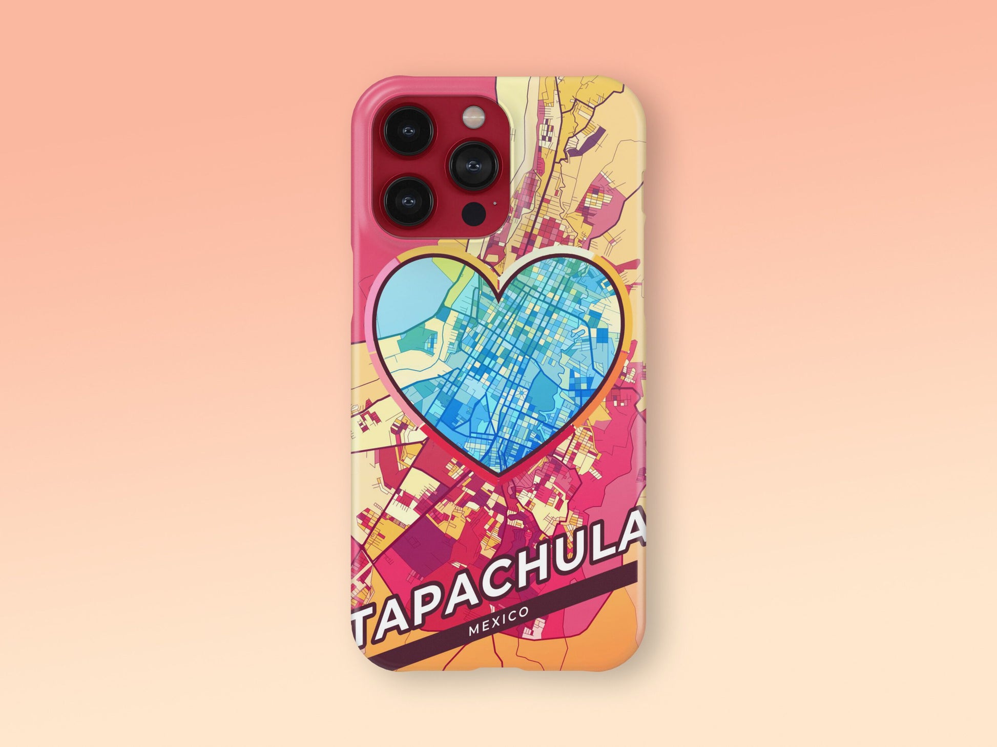 Tapachula Mexico slim phone case with colorful icon 2