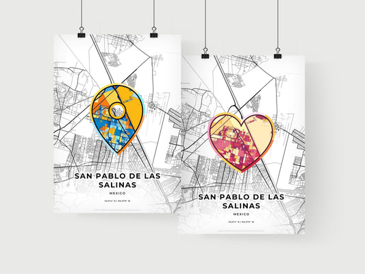 San Pablo De Las Salinas Mexico art print for couples