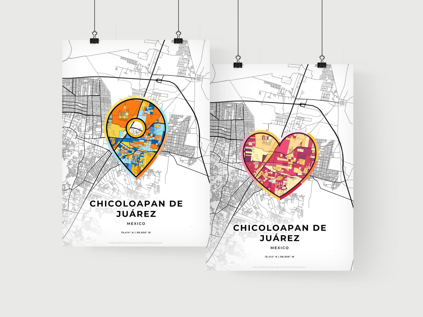 Chicoloapan De Juárez Mexico art print for couples
