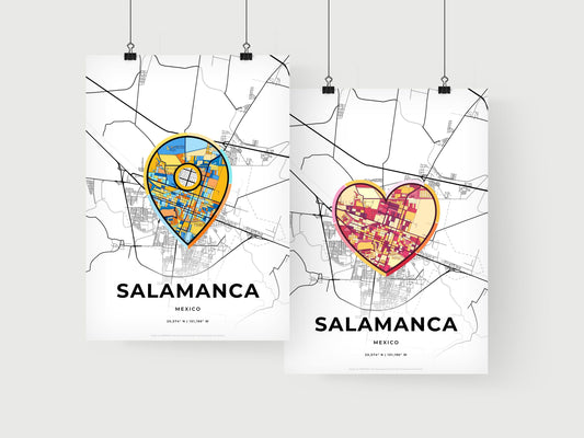 Salamanca Mexico art print for couples