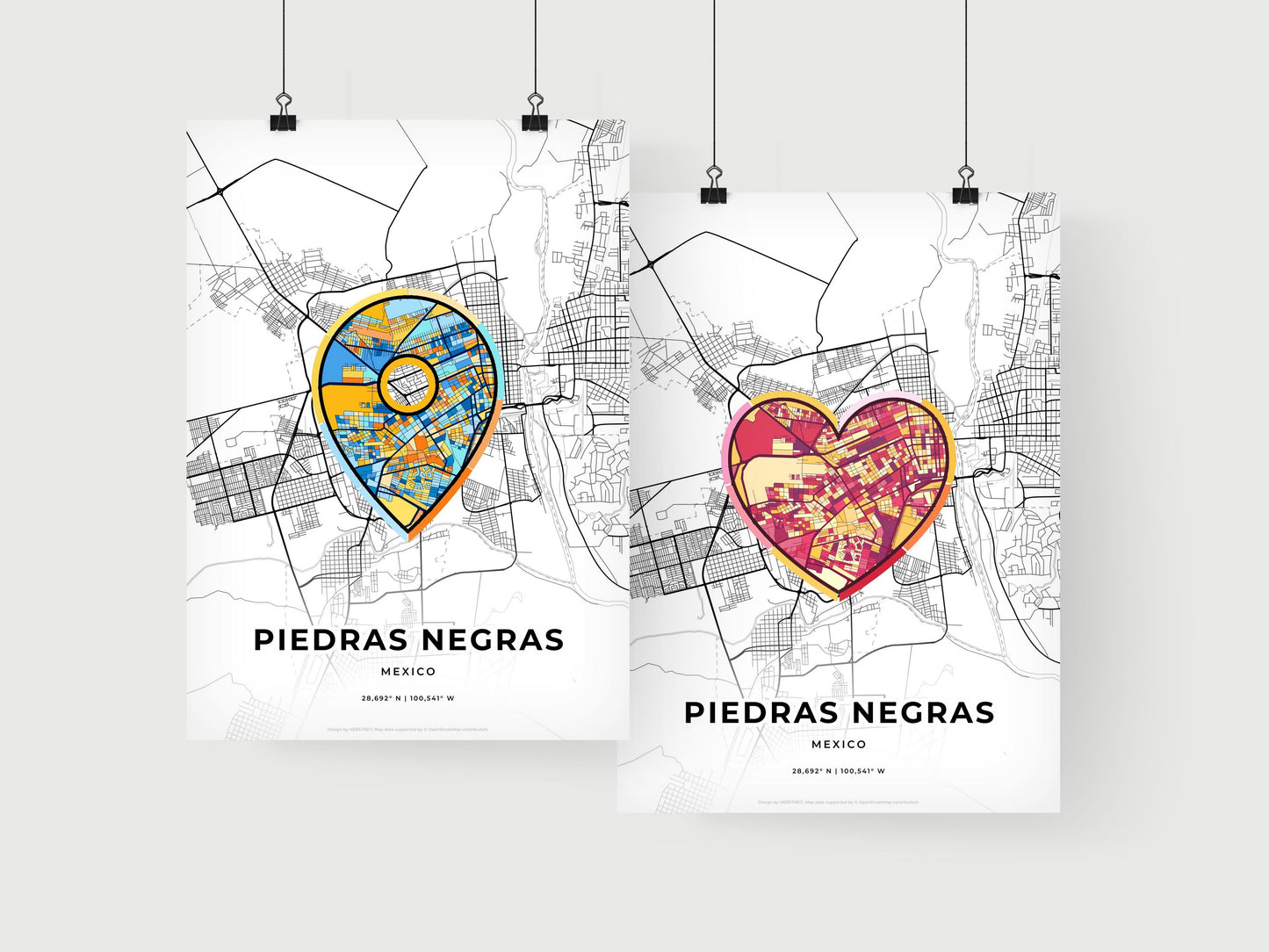 Piedras Negras Mexico art print for couples