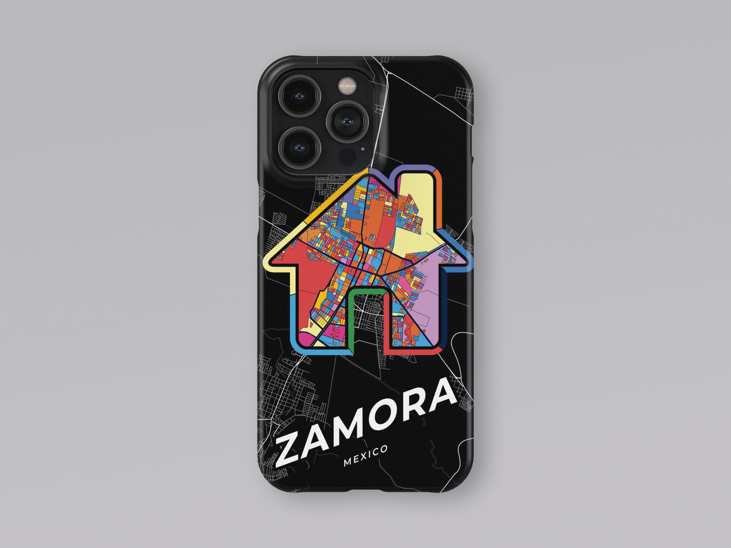 Zamora Mexico slim phone case with colorful icon 3