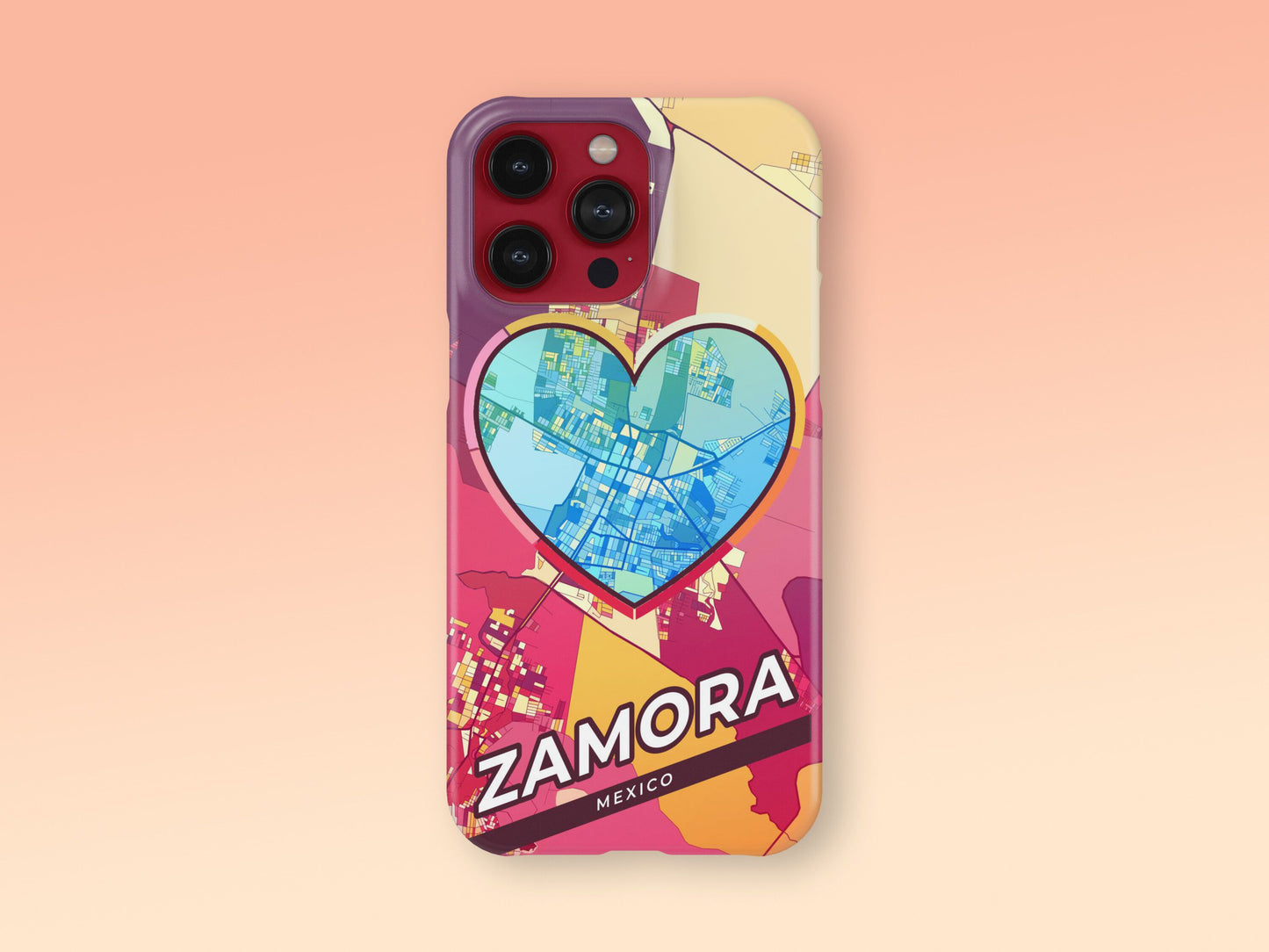 Zamora Mexico slim phone case with colorful icon 2