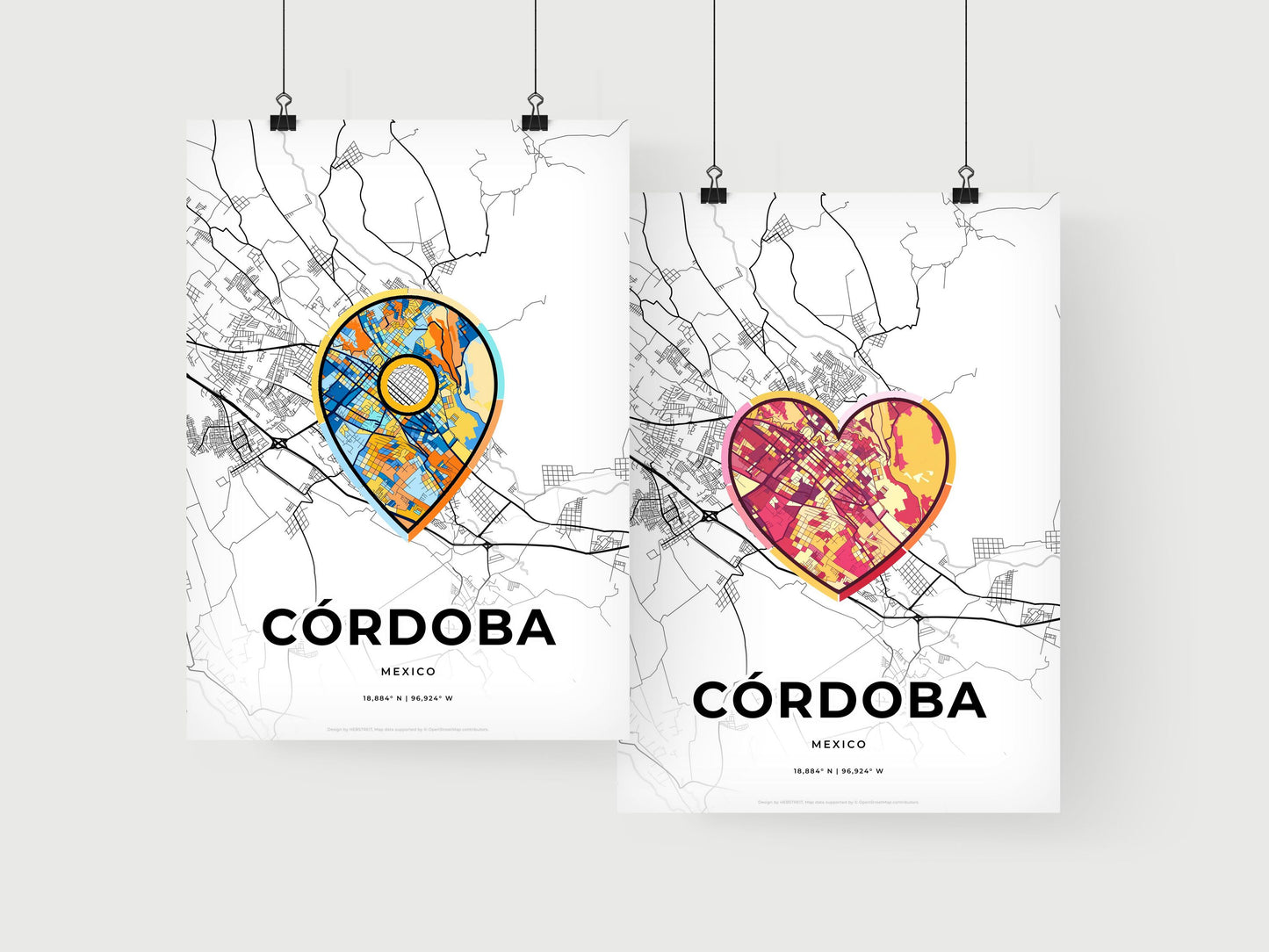 Córdoba Mexico art print for couples