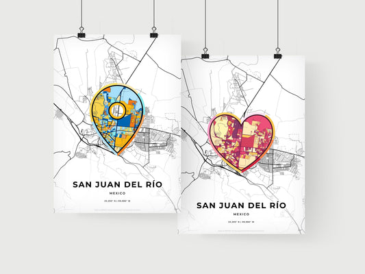 San Juan Del Río Mexico art print for couples