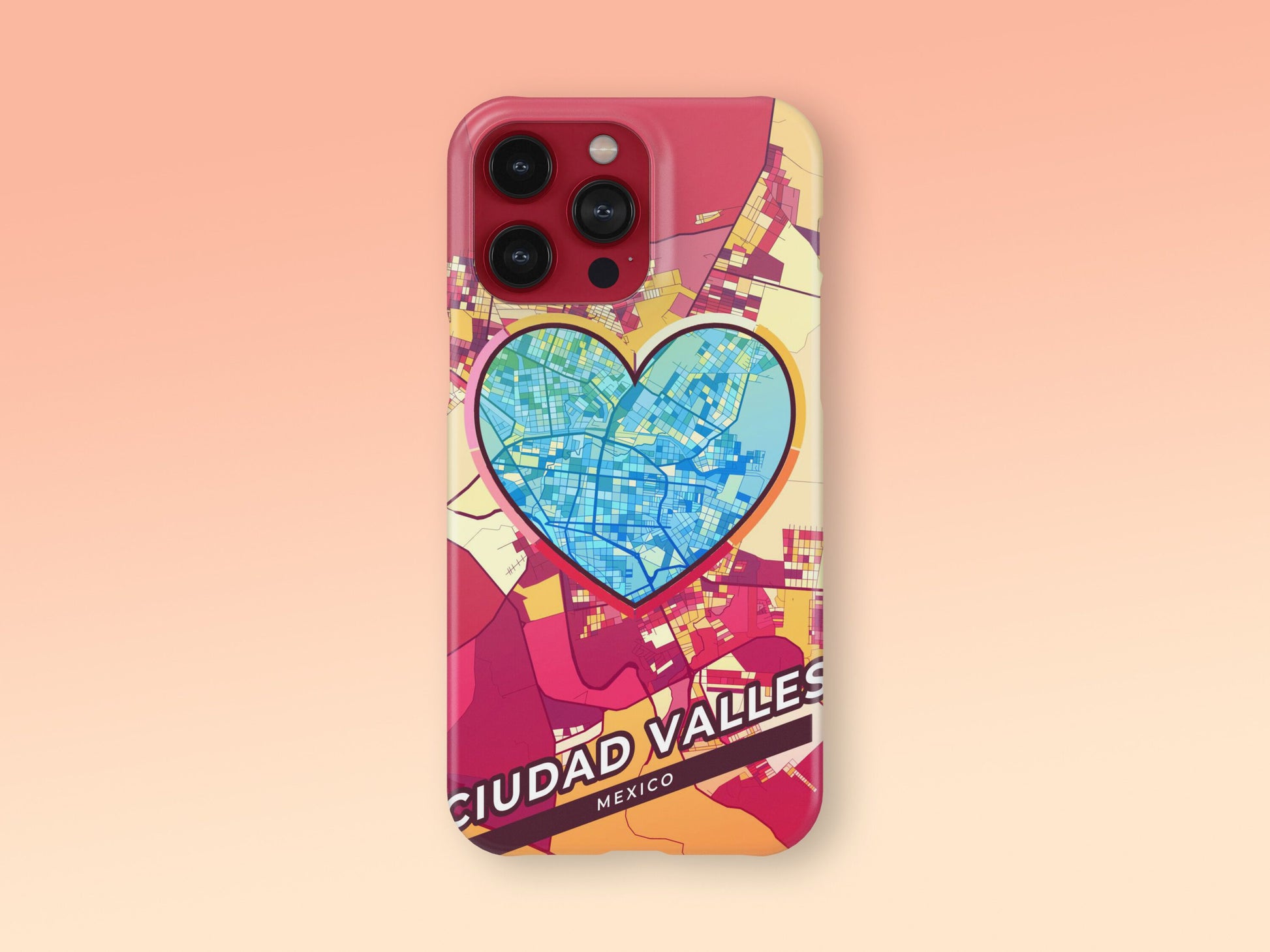 Ciudad Valles Mexico slim phone case with colorful icon. Birthday, wedding or housewarming gift. Couple match cases. 2