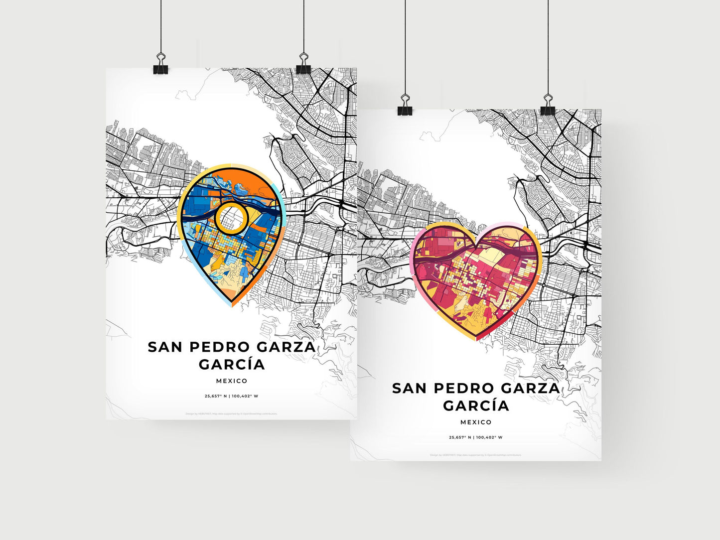 San Pedro Garza García Mexico art print for couples
