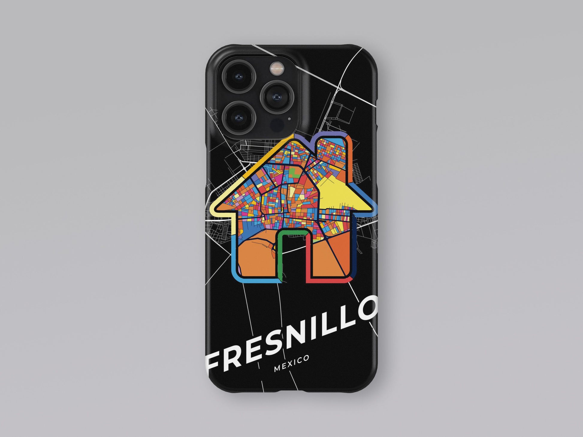 Fresnillo Mexico slim phone case with colorful icon. Birthday, wedding or housewarming gift. Couple match cases. 3