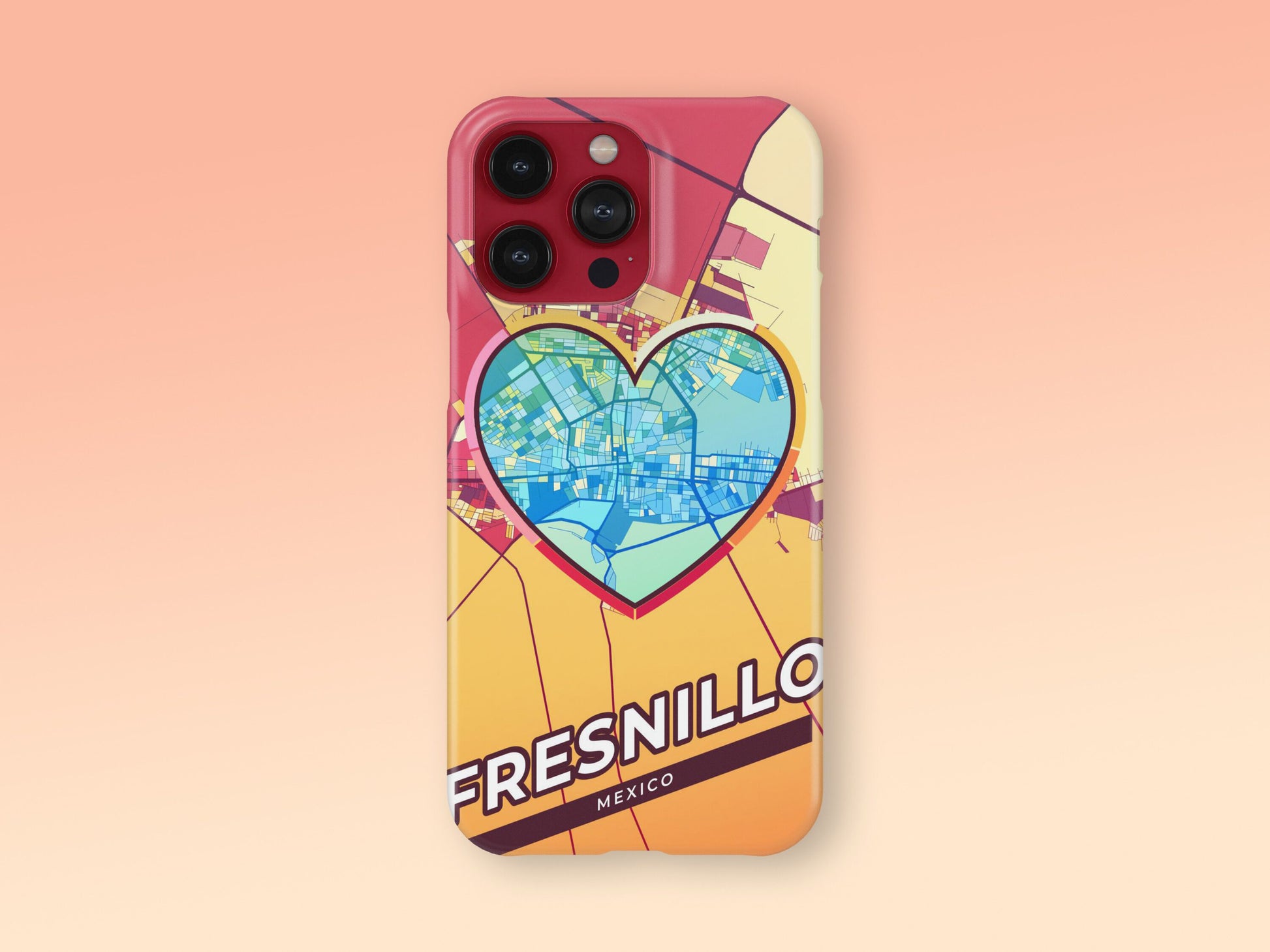 Fresnillo Mexico slim phone case with colorful icon. Birthday, wedding or housewarming gift. Couple match cases. 2