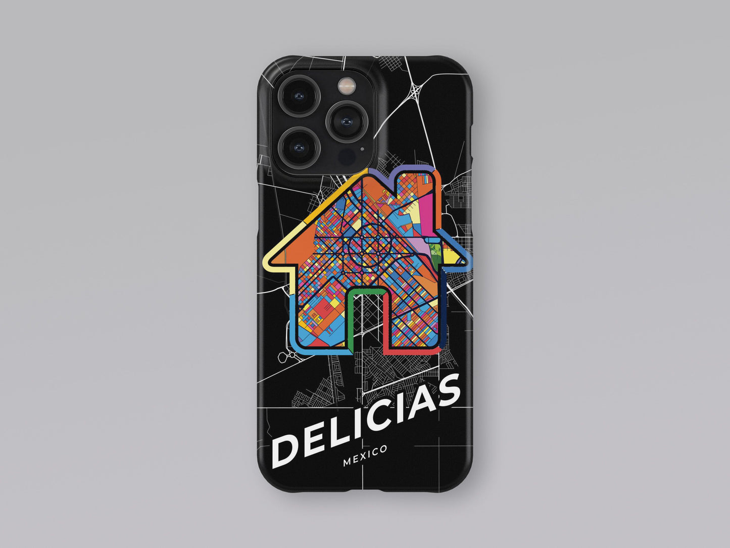 Delicias Mexico slim phone case with colorful icon. Birthday, wedding or housewarming gift. Couple match cases. 3