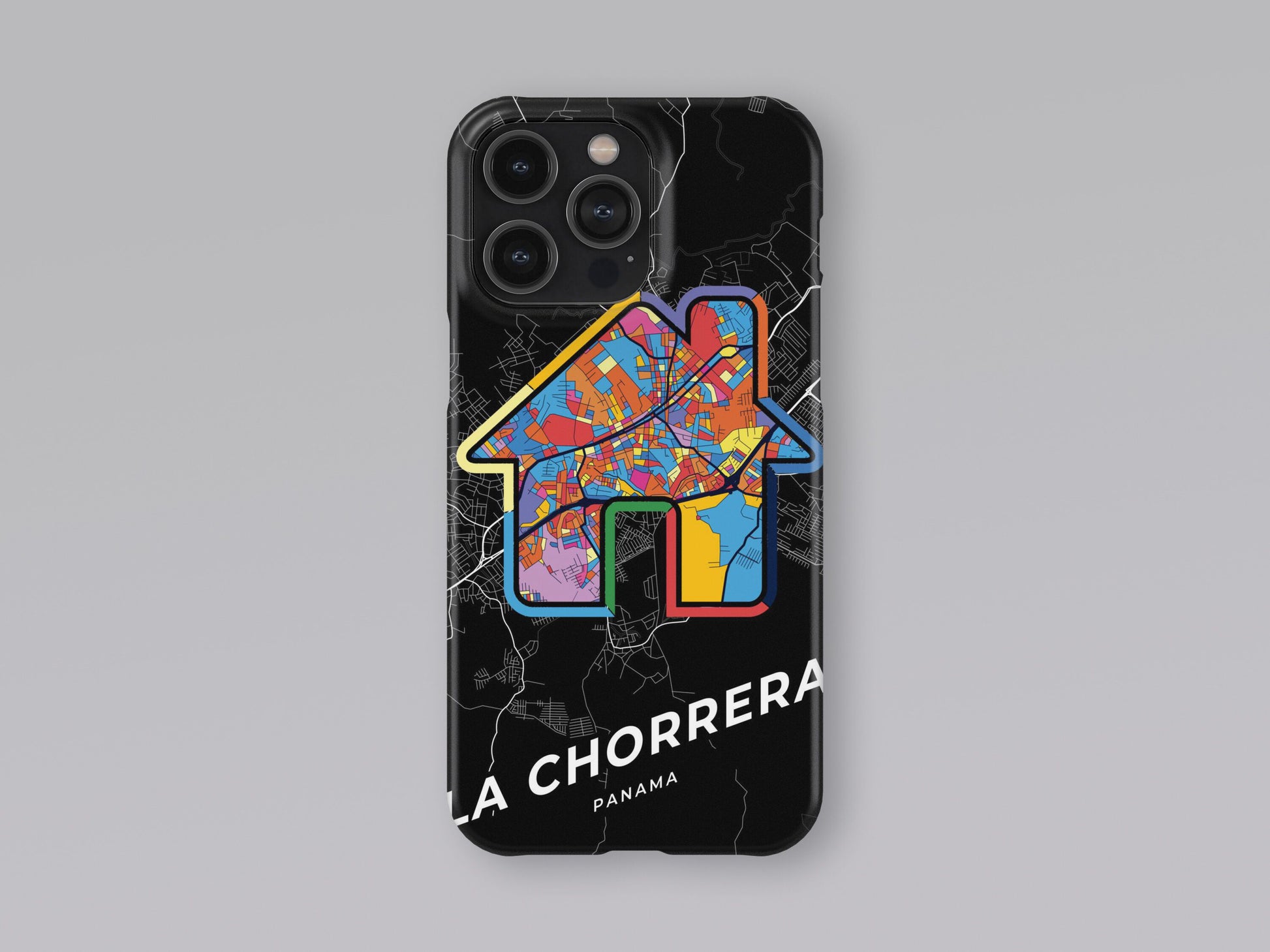 La Chorrera Panama slim phone case with colorful icon. Birthday, wedding or housewarming gift. Couple match cases. 3