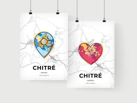 Chitré Panama art print for couples