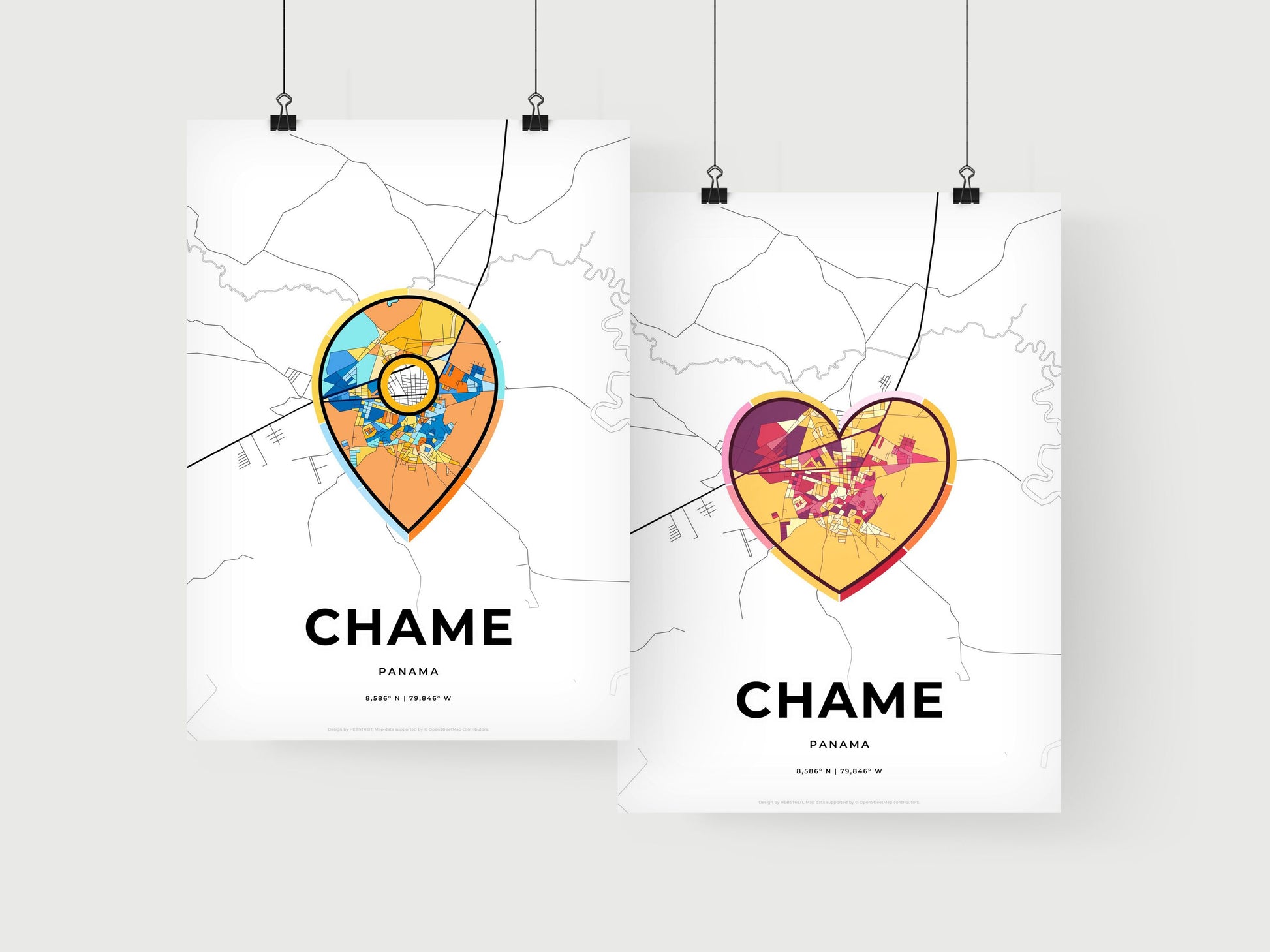 Chame Panama art print for couples