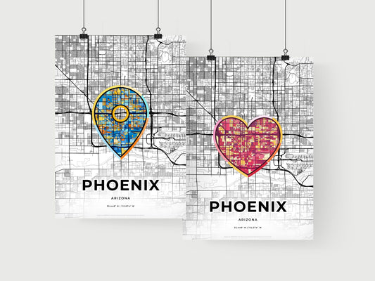Phoenix Arizona art print for couples