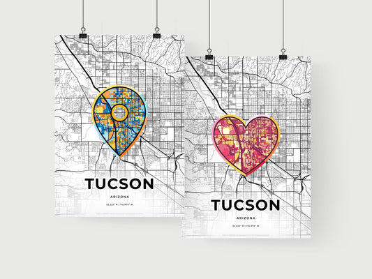 Tucson Arizona art print for couples