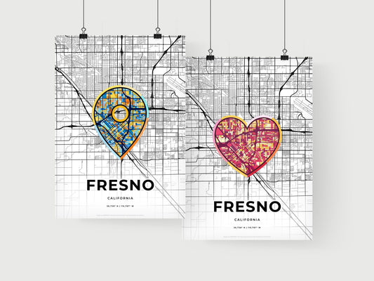 Fresno California art print for couples