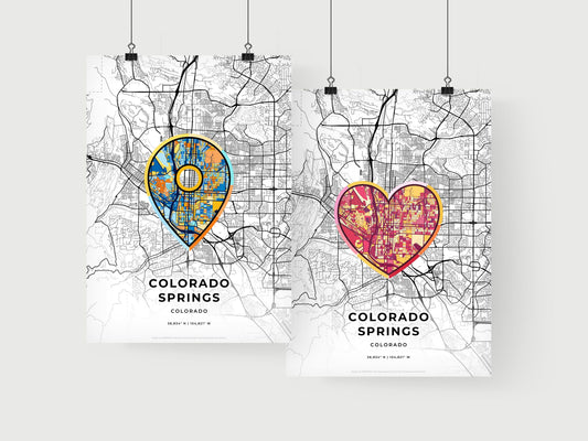 Colorado Springs Colorado art print for couples