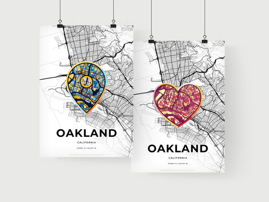 Oakland California art print for couples