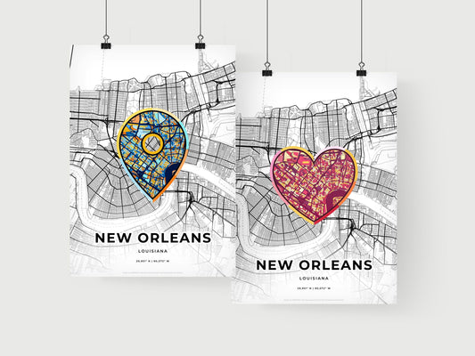 New Orleans Louisiana art print for couples