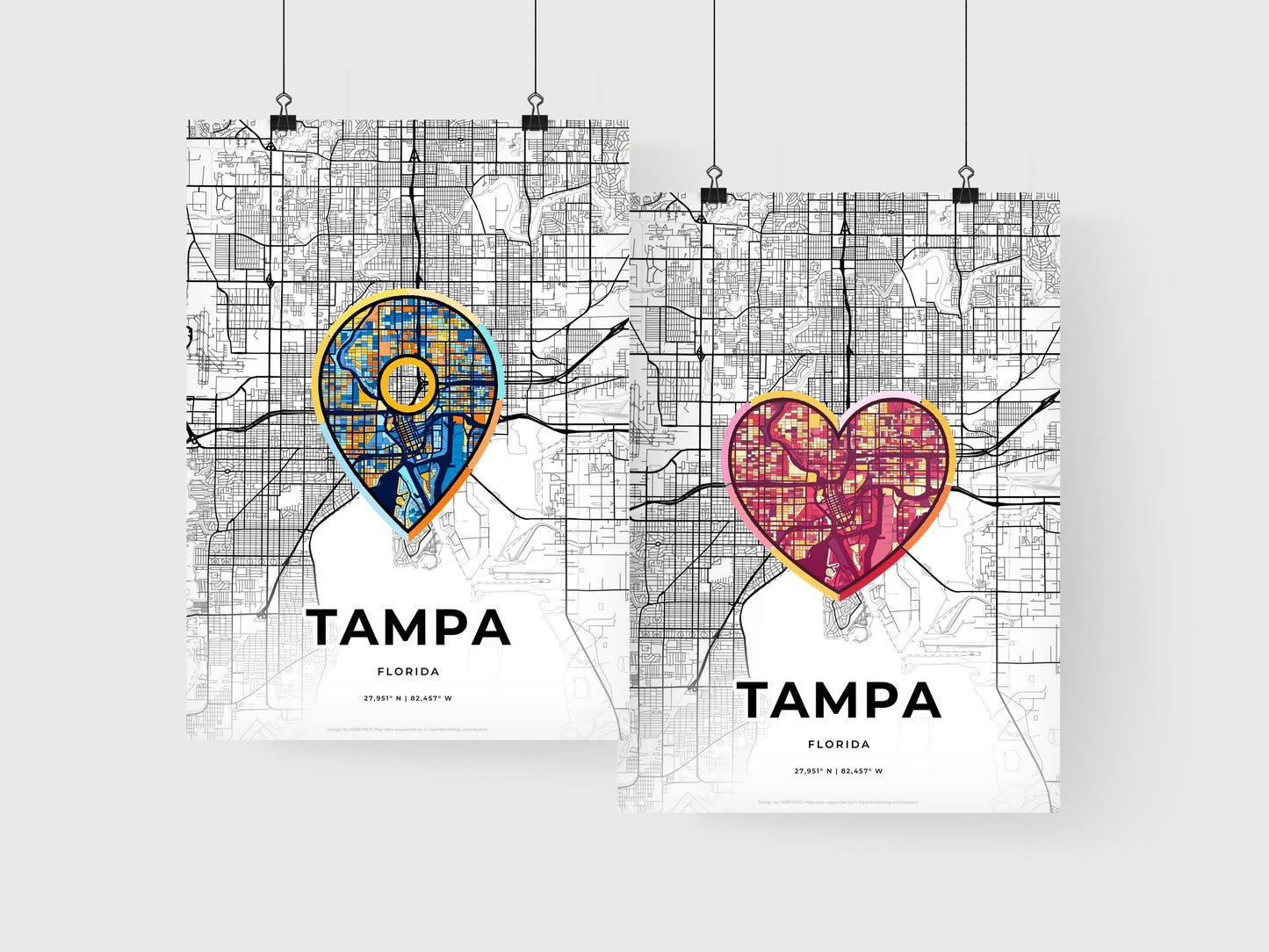Tampa Florida art print for couples