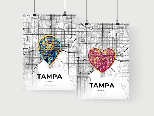 Tampa Florida art print for couples