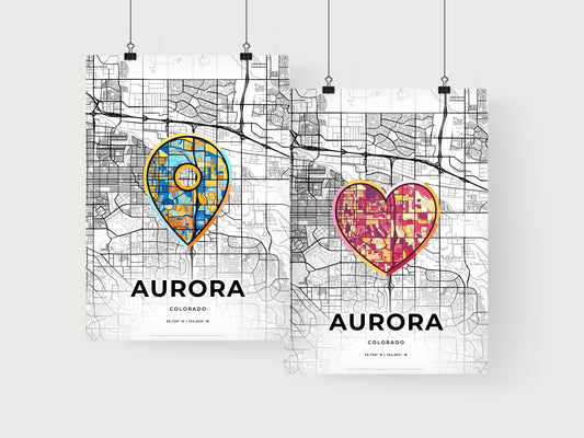 Aurora Colorado art print for couples