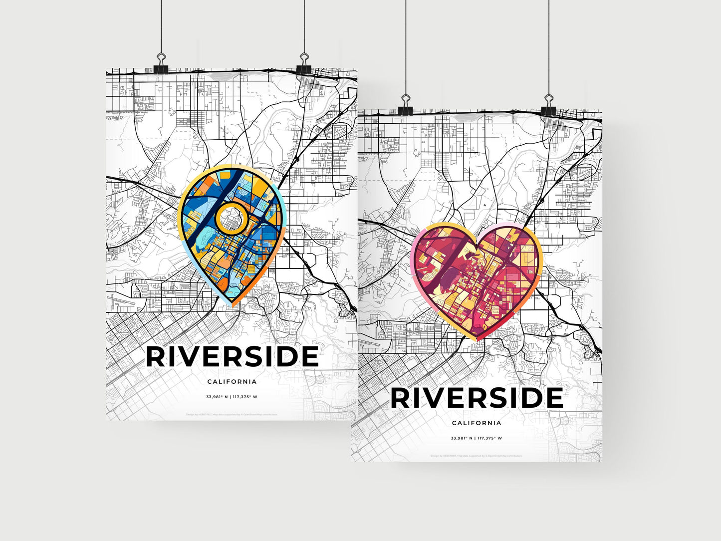 Riverside California art print for couples