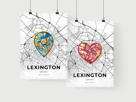 Lexington Kentucky art print for couples