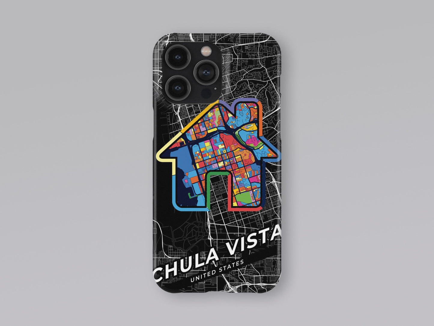 Chula Vista California slim phone case with colorful icon. Birthday, wedding or housewarming gift. Couple match cases. 3