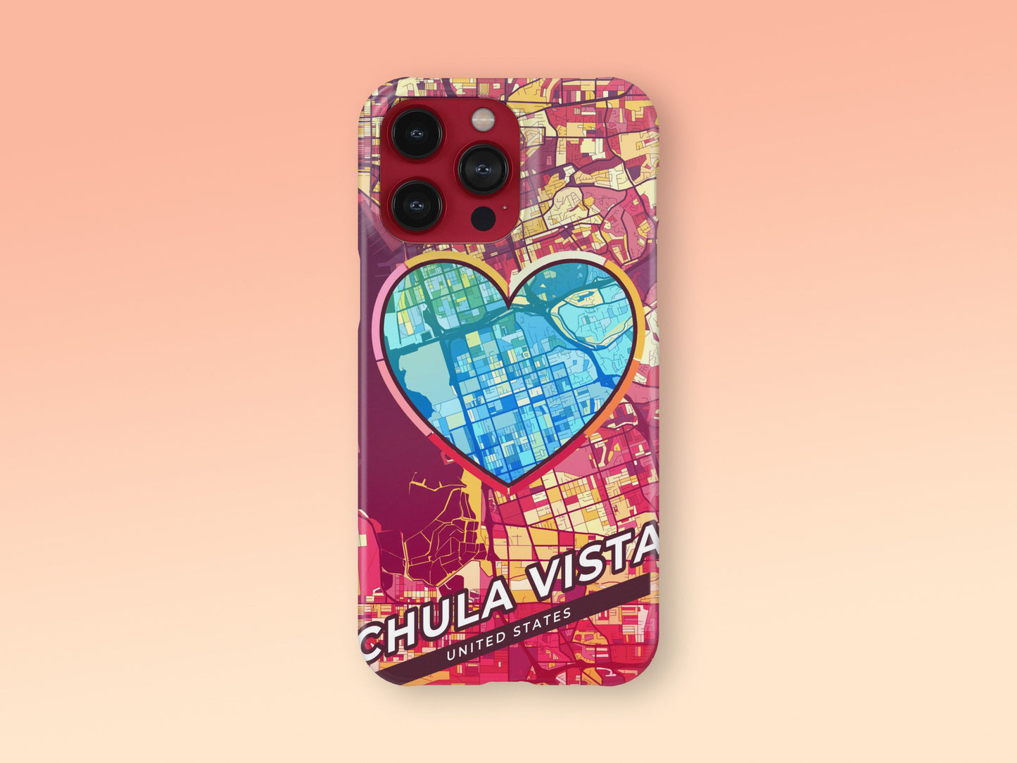 Chula Vista California slim phone case with colorful icon. Birthday, wedding or housewarming gift. Couple match cases. 2