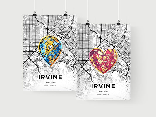 Irvine California art print for couples
