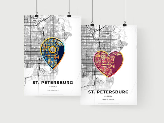 St. Petersburg Florida art print for couples