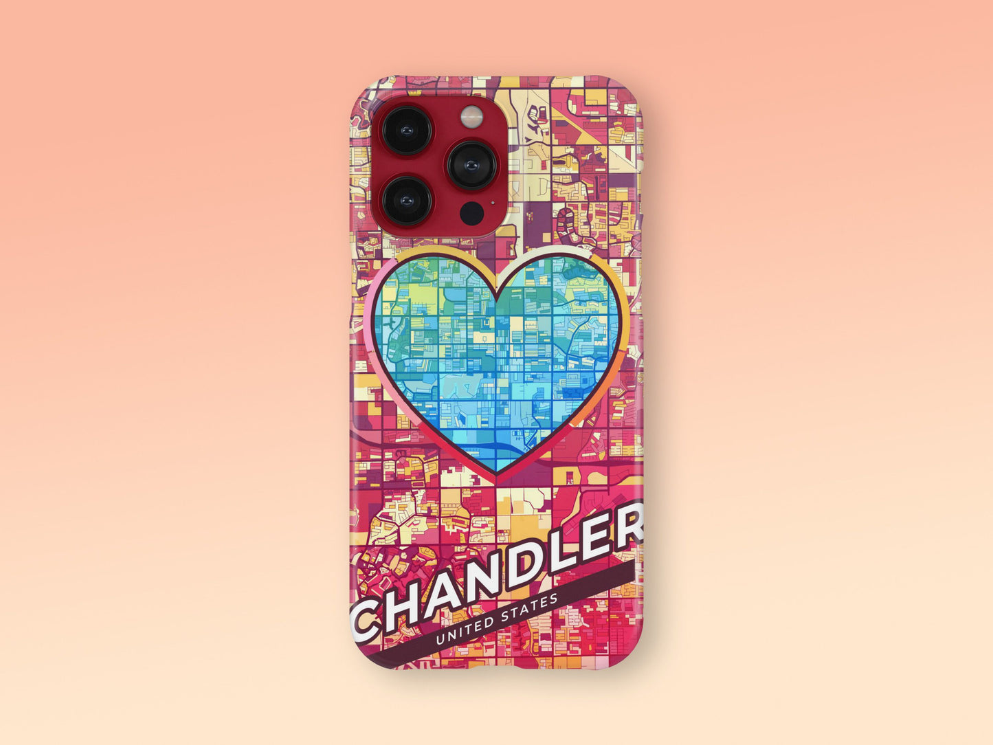 Chandler Arizona slim phone case with colorful icon. Birthday, wedding or housewarming gift. Couple match cases. 2