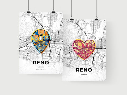 Reno Nevada art print for couples
