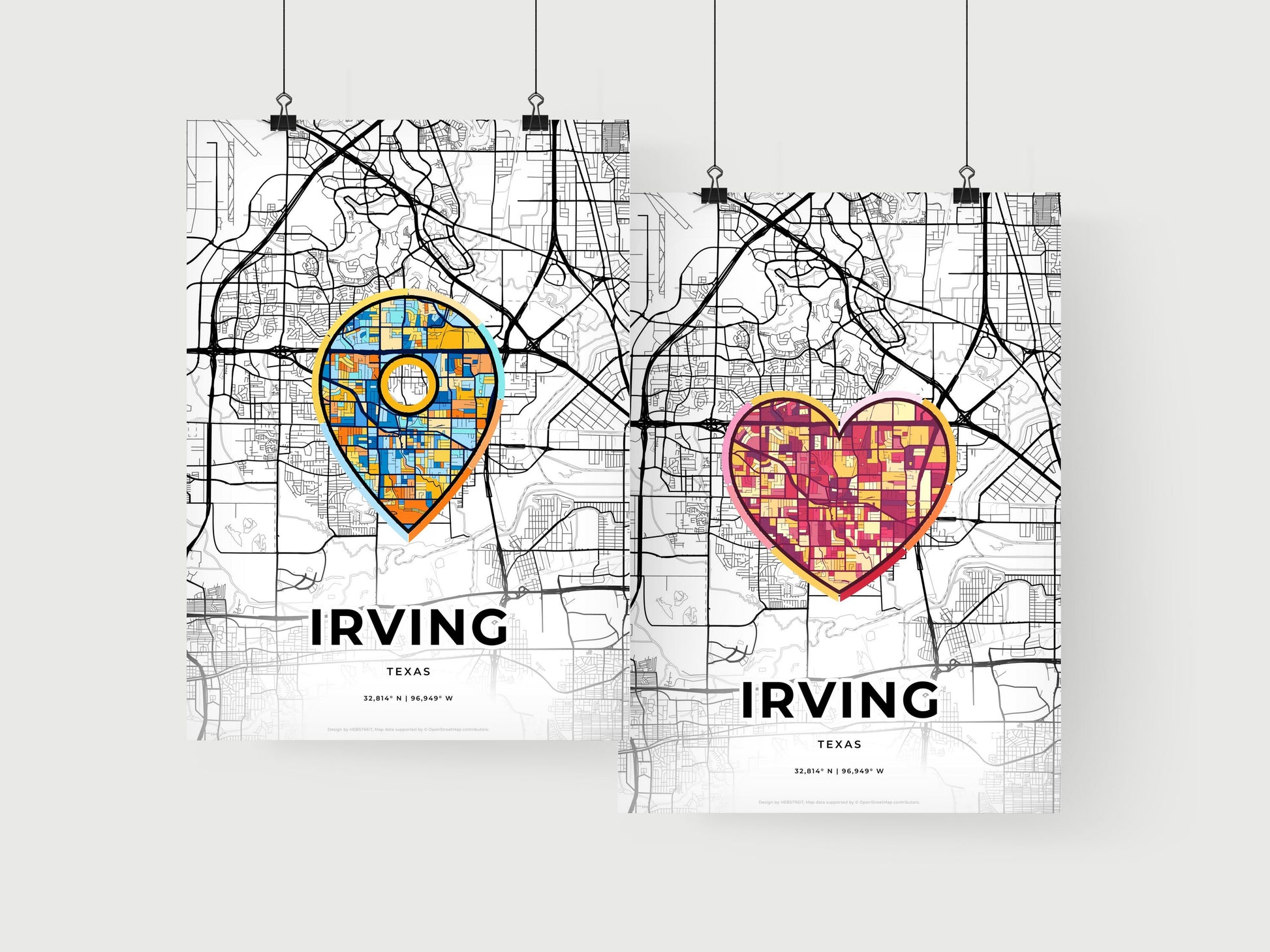 Irving Texas art print for couples