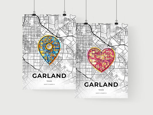 Garland Texas art print for couples