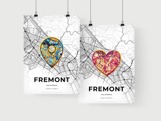 Fremont California art print for couples