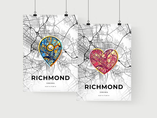 Richmond Virginia art print for couples
