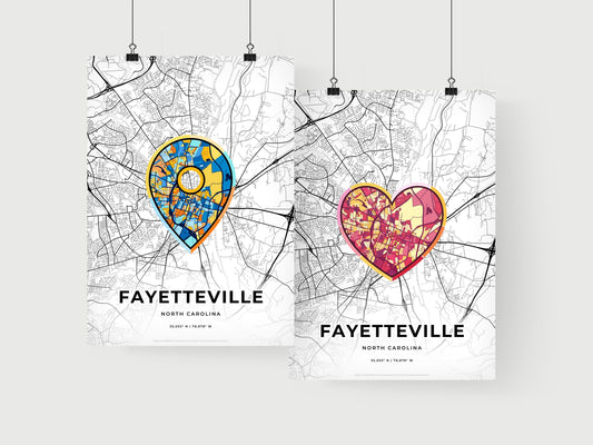 Fayetteville North Carolina art print for couples