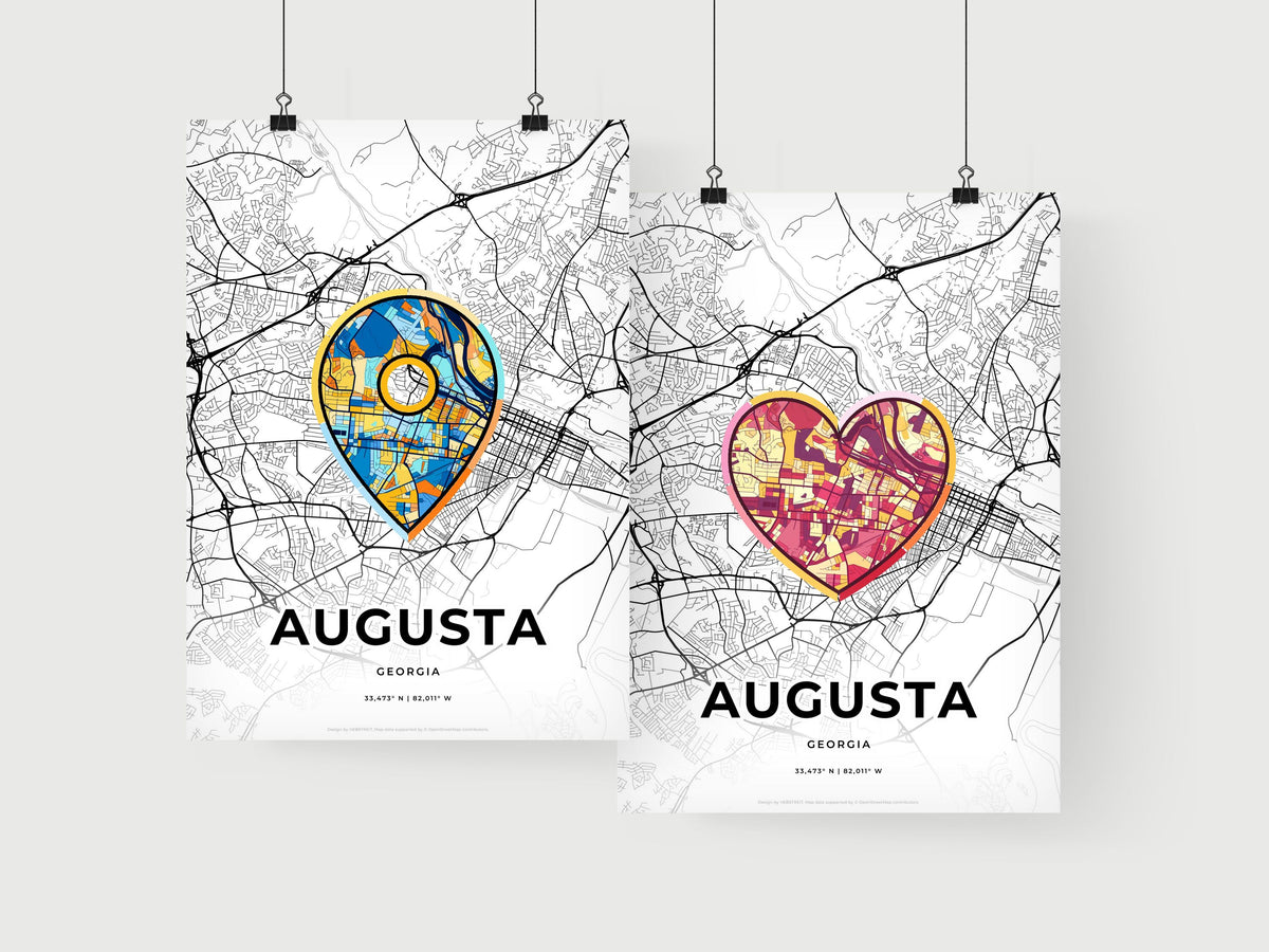 Augusta Georgia art print for couples